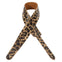 Amumu Leather Shiny Leopard Guitar Strap -LE11-LP